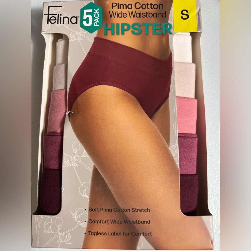 Open box Felina Pima cotton‎ underwear S